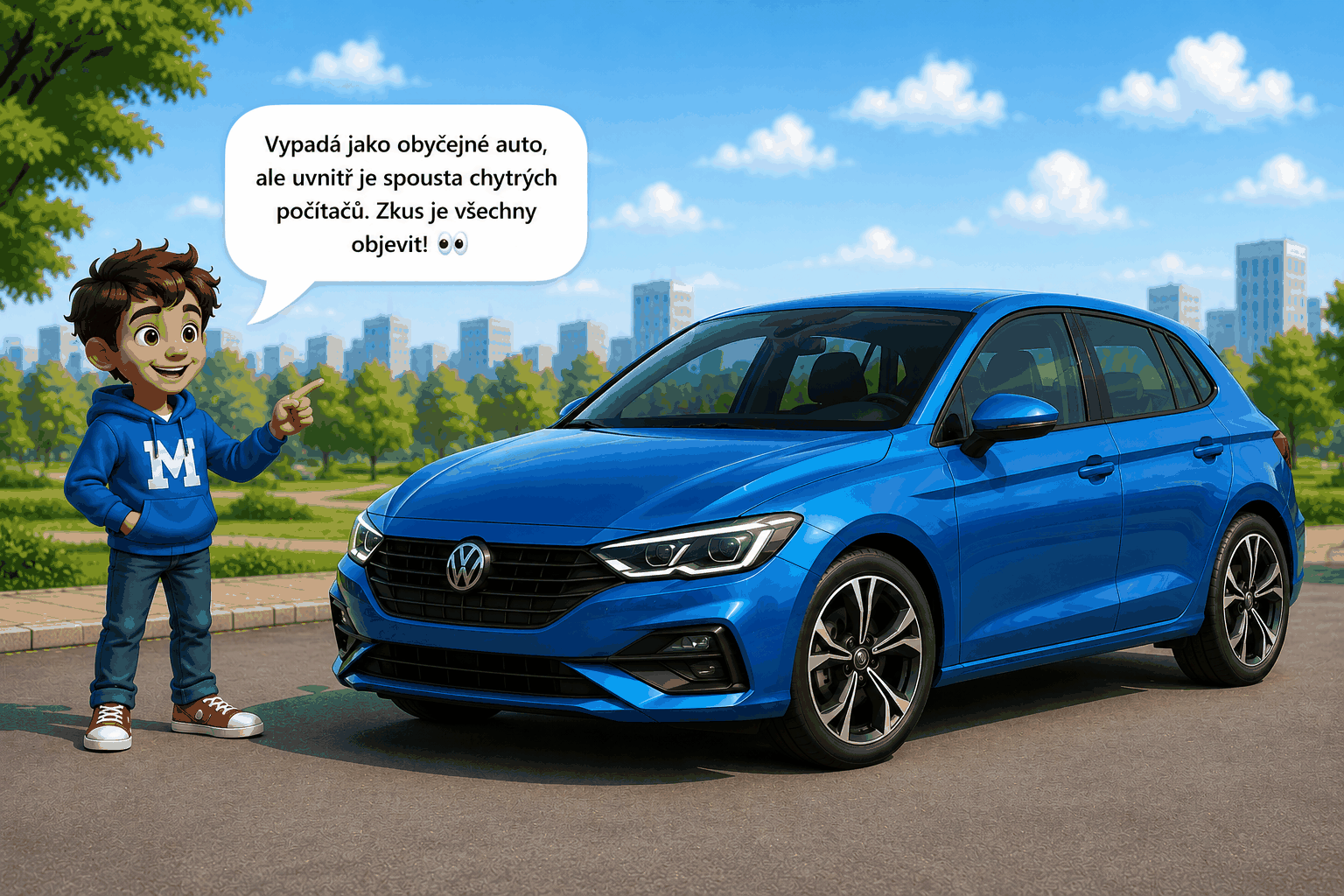 Moderní auto s počítačovými systémy